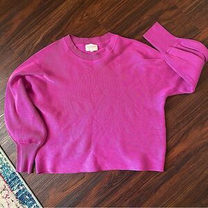 PINQUE Boutique Pink Ribbed Sweater